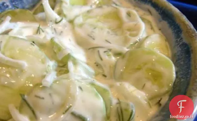 Aneto diabetico Insalata di cetrioli dolci