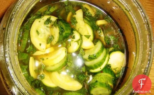 Insalata di cetrioli e zucchine
