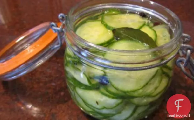 I cetrioli sottaceto veloci di Aquavit