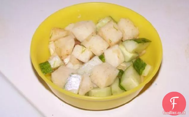 Insalata di Jicama con cetriolo e lime