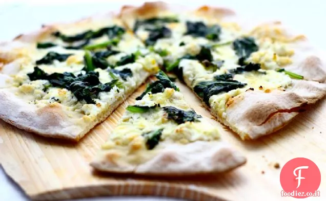 Pizza Con Broccoli Rabe, Fontina E Limone Meyer