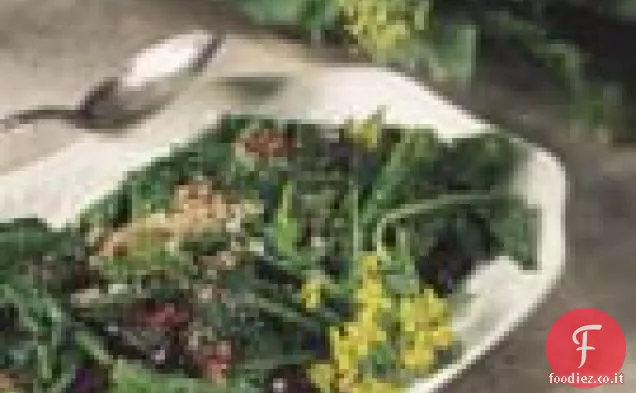 Rabe di broccoli con Pancetta e olive di Kalamata