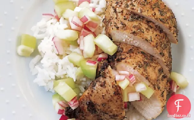 Jerk Pollo con cetriolo gusto