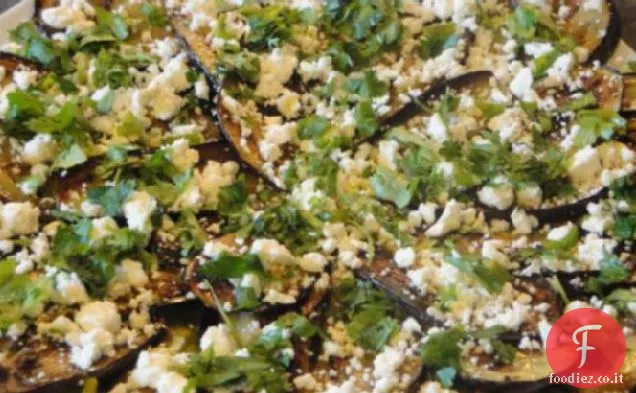 Melanzane marinate alla griglia con Feta ed erbe aromatiche