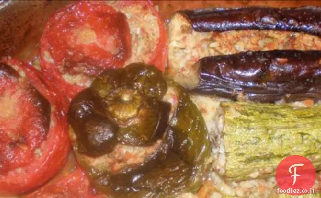 Yemista della mamma (verdure ripiene greche con riso)