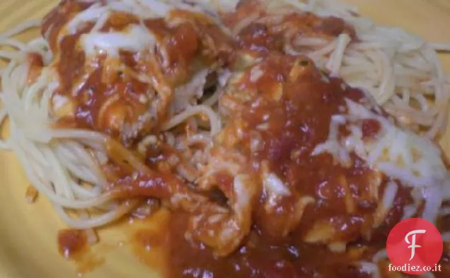 Facile Pollo Melanzane (Melanzane) Parmigiano