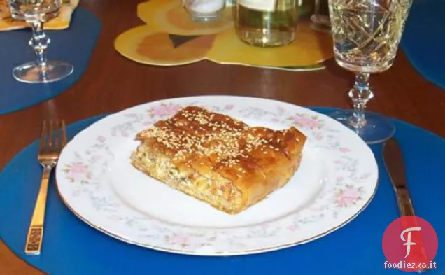 Melitzanopita (Torta greca con melanzane (melanzana) )