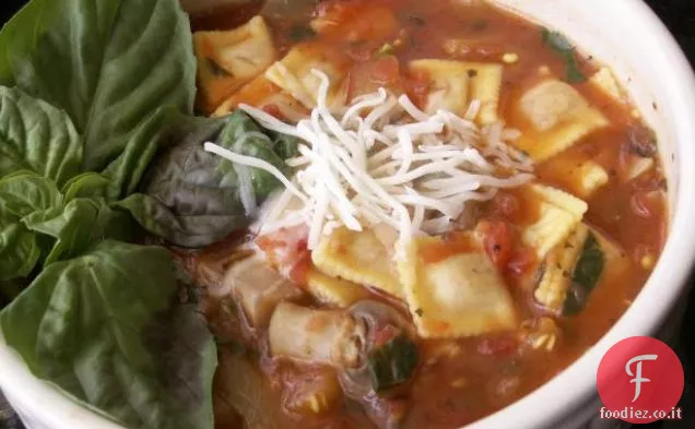 Zuppa di Raviolini di melanzane