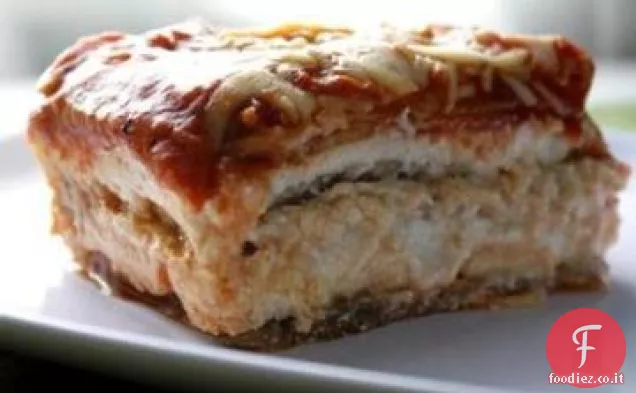 Lasagne vegetariane al formaggio quattro