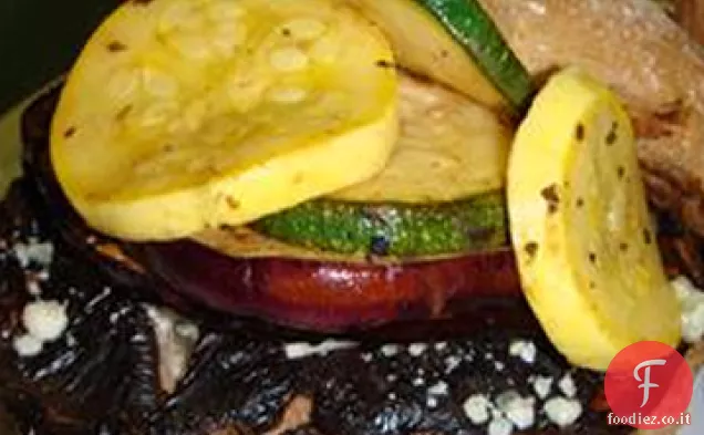 Hamburger di funghi alla griglia-Portobello
