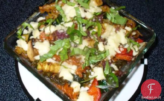 Pasta al forno con formaggio di capra