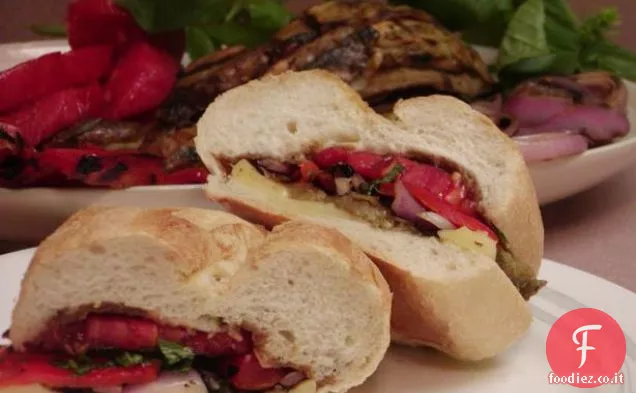 Melanzane arrosto e Lenticchie