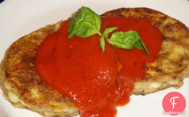 Melanzane Ripiene con Formaggio di capra e Mozzarella