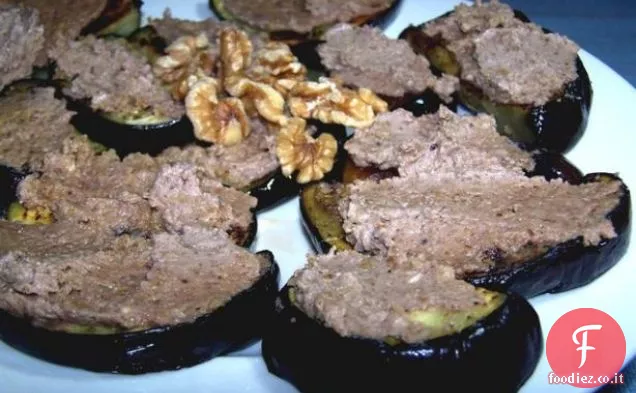 Melanzane moldave con aglio e salsa di noci (antipasto)