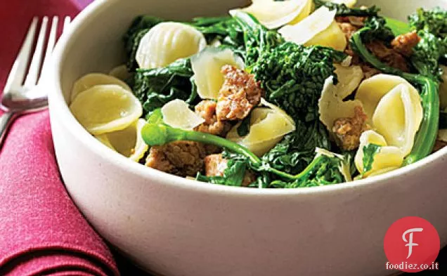 Orecchiette con Salsiccia e Broccoli Rabe