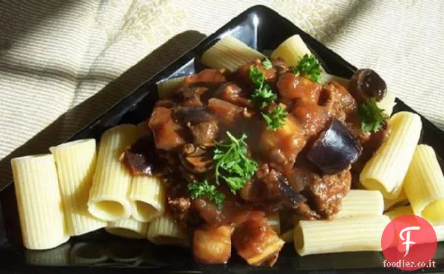 Rigatoni con Manzo e Melanzane (Melanzane)