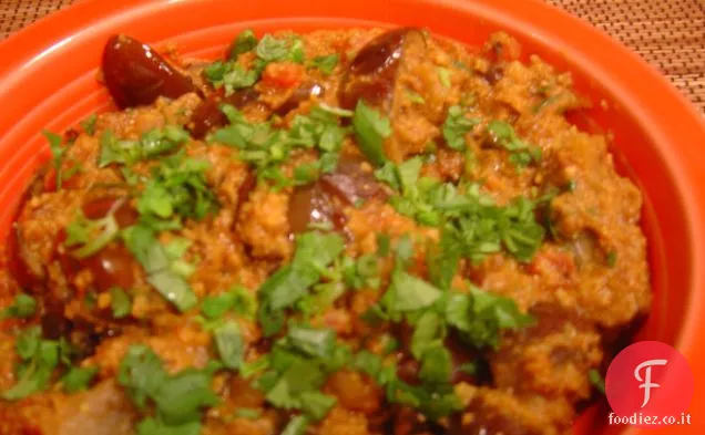 Curry di melanzane dell'India meridionale