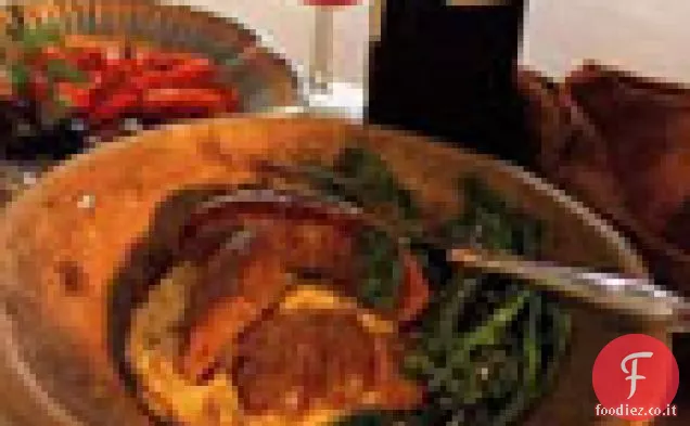 Salsicce italiane con Broccoli Rabe e Polenta