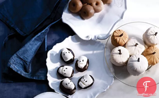 Torta di zucca quadrata Petits Fours con glassa al miele e cioccolato