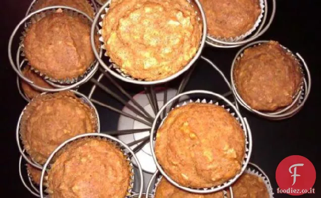 Muffin di farina d'avena zucca umida