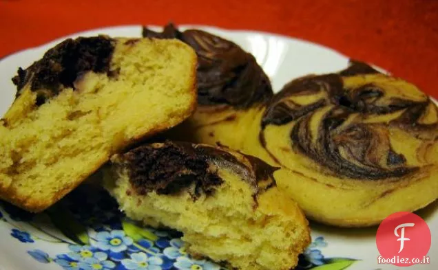 Rotoli di lievito nodo zucca