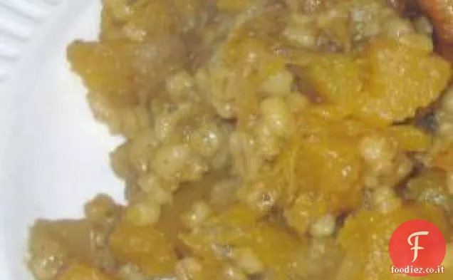 Africano orzo perlato zucca pentola
