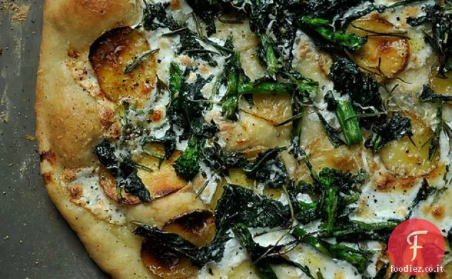 Broccoli Rabe, Patate e rosmarino Pizza