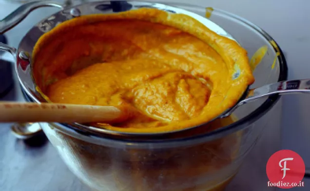 Zucca al vapore per torta di zucca