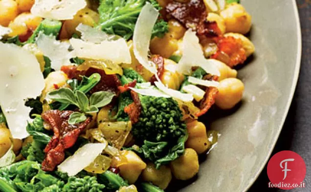Ceci con Broccoli Rabe e Pancetta