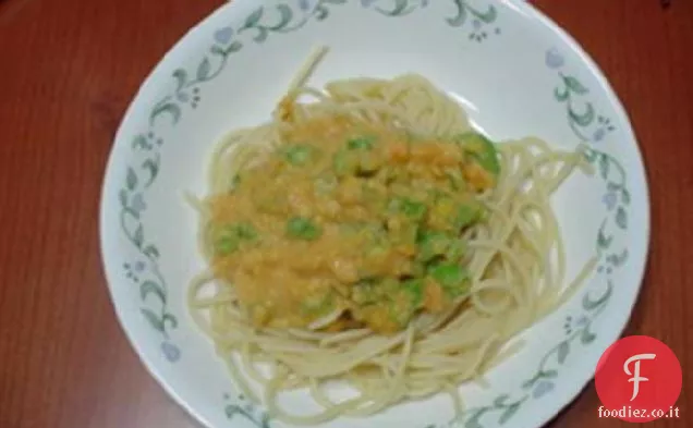 Pasta cremosa Kabocha (zucca) sana