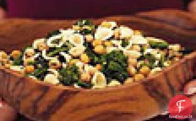 Orecchiette con Broccoli Rabe e Ceci Fritti