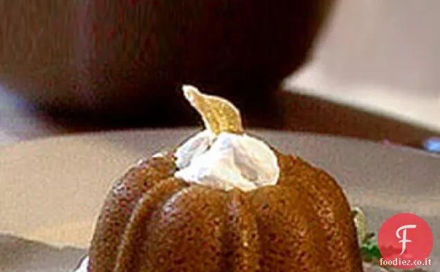 Torte di budino di zucca allo zenzero