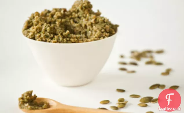 Fagioli, riso, zucca & Chipotle Pesto di semi di zucca
