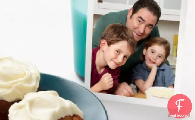 Cupcakes di zucca e spezie di Emeril con glassa di crema di formaggio
