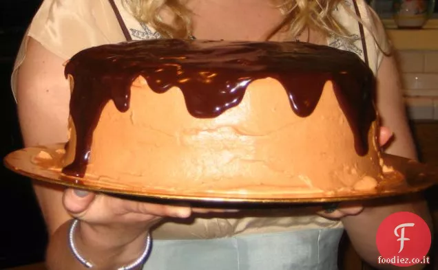 Torta di zucca al cioccolato glassata