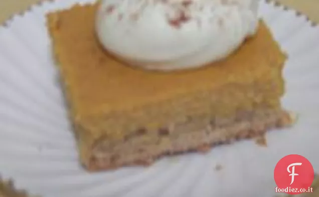 Barrette di cheesecake alla zucca