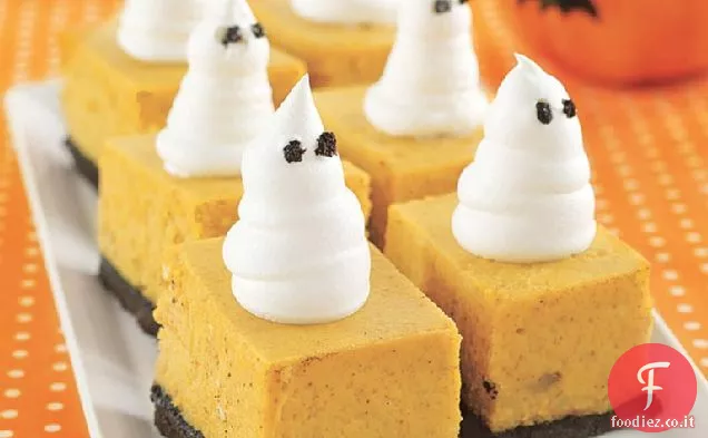 Barrette di cheesecake alla zucca