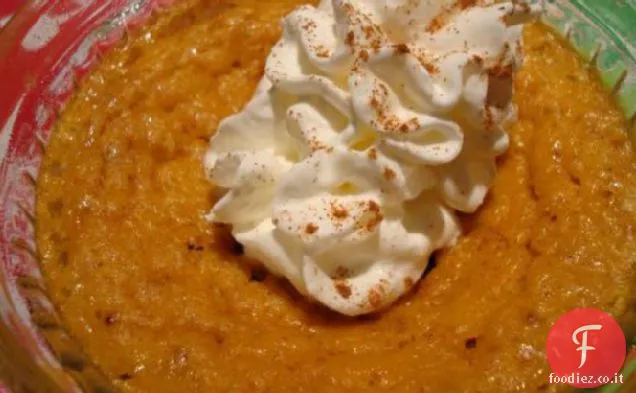 Torta di zucca di Abby Crema pasticcera senza crosta