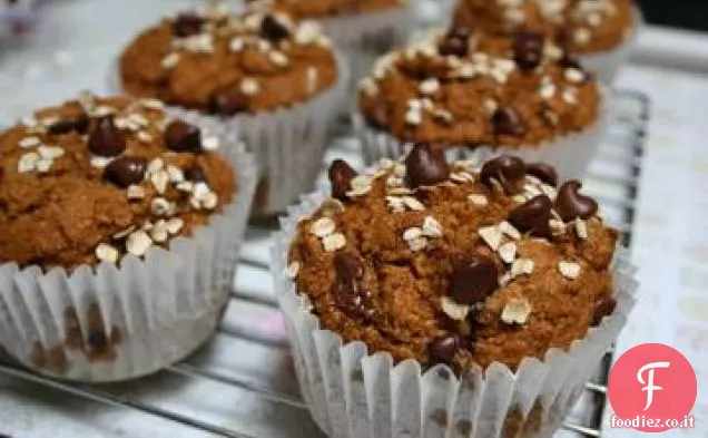 Muffin alla zucca con gocce di cioccolato (Vegan)