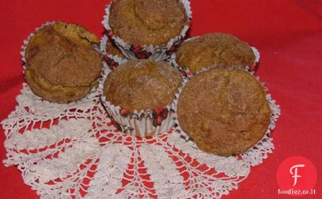 Muffin di crusca di zucca sana