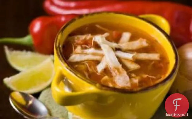 Zuppa di tortilla vegetariana