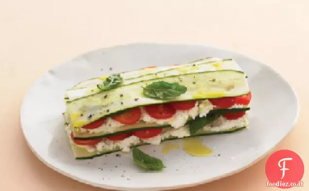 Lasagna di zucchine con formaggio contadino