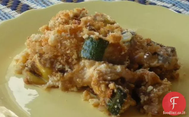 Casseruola di zucchine e zucca gialla