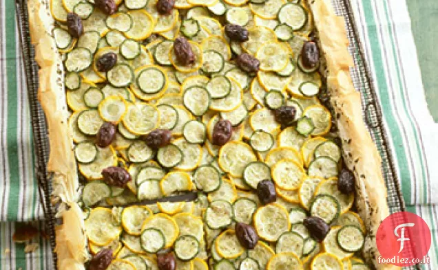 Crostata di zucca estiva con olive