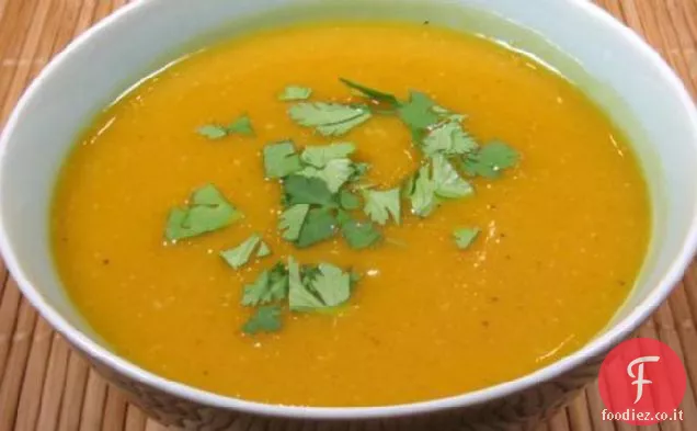 Autunno oro Butternut Squash Soup - Con Thai ispirato sapori
