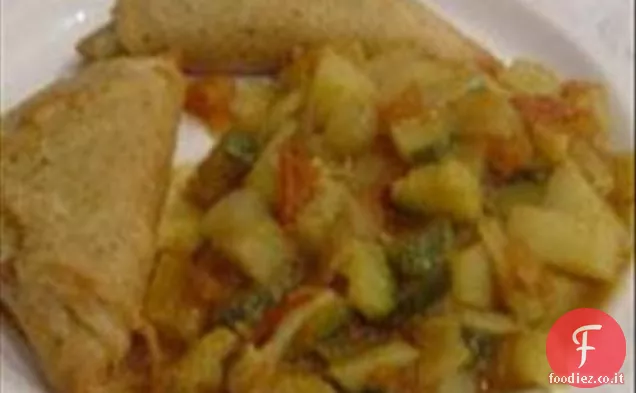 Curry di patate e zucchine