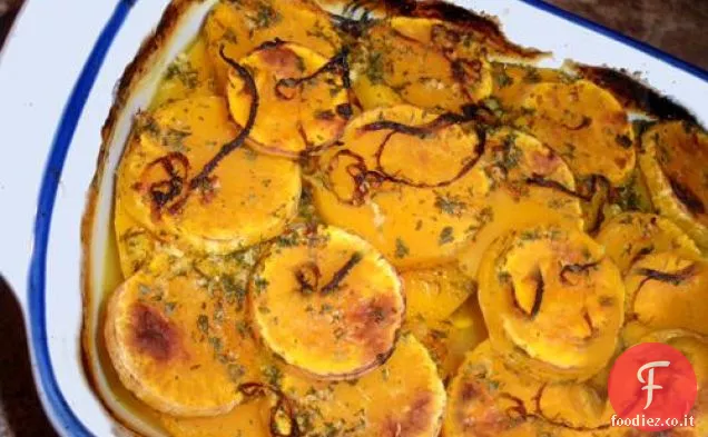 Zucca al forno con arancia