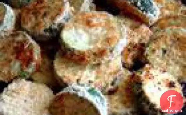 Patatine di zucchine al forno