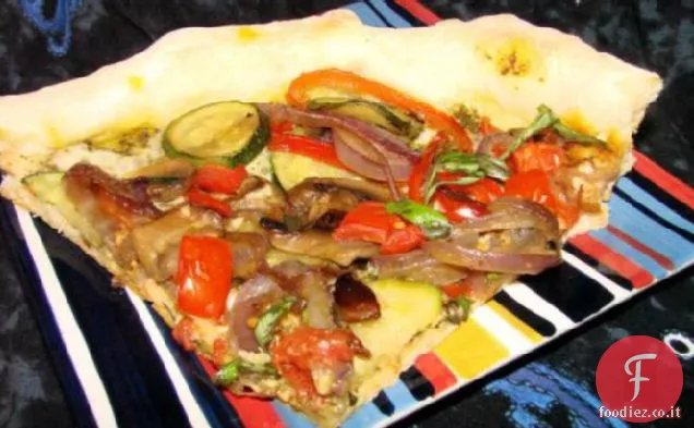 Quattro-Veggie Pizza (pancia piatta dieta ricetta)