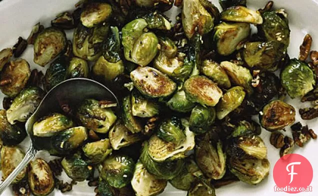Cavoletti di Bruxelles arrostiti con noci pecan